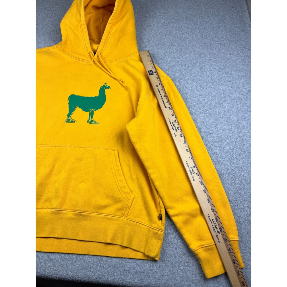 Nike SB Hoodie Mens Large Yellow Llama Graphic Pullover Sweatshirt Skateboarding - Picture 7 of 7